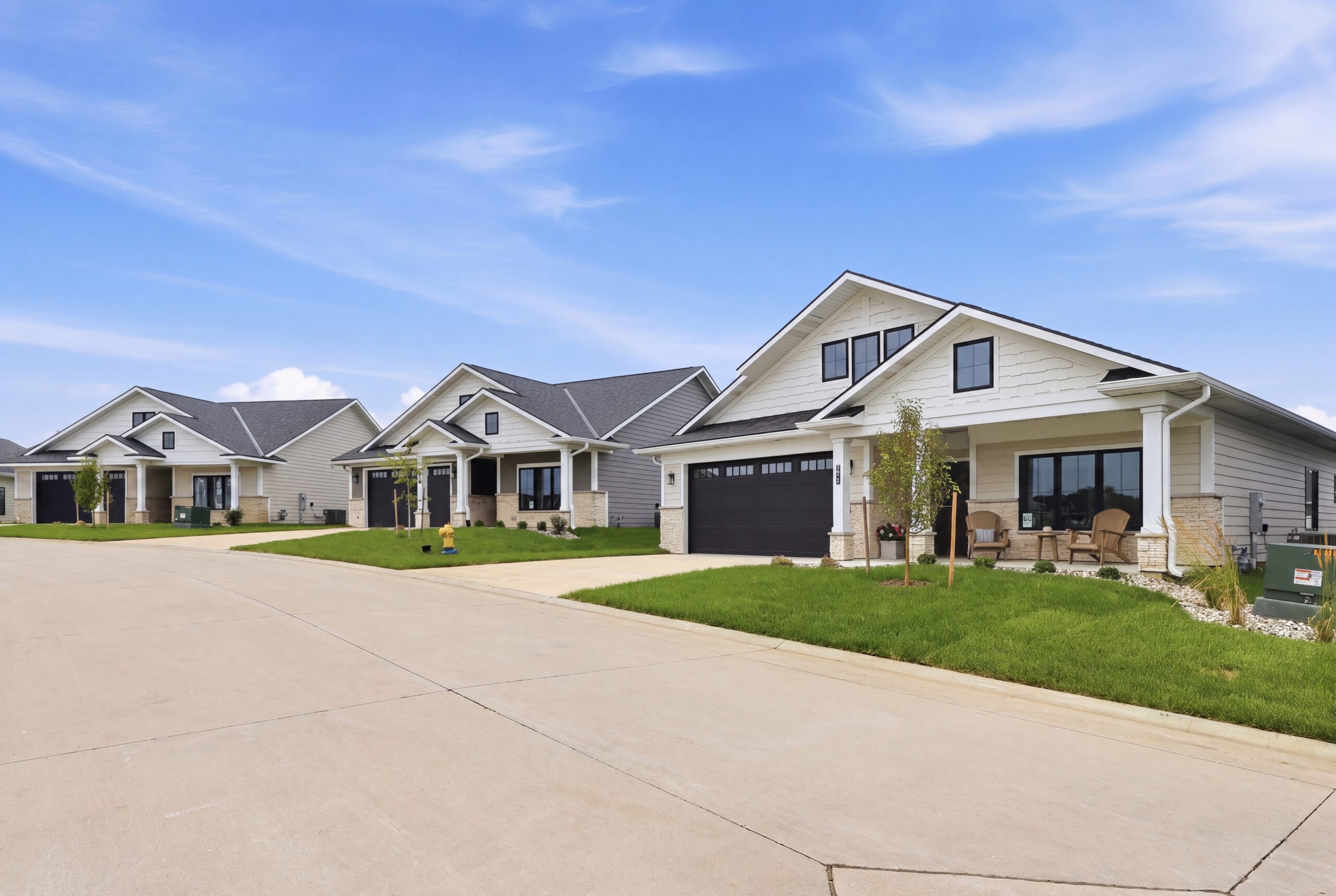 Villas at Kettlestone in Waukee aerial view